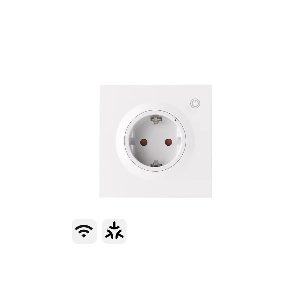 Išmanusis sieninis lizdas WS01TPF-E, Wi-Fi, Matter, 16A, F tipo, SONOFF