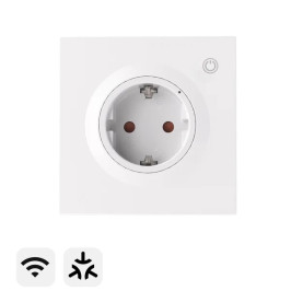 Išmanusis sieninis lizdas WS01TPF-E, Wi-Fi, Matter, 16A, F tipo, SONOFF