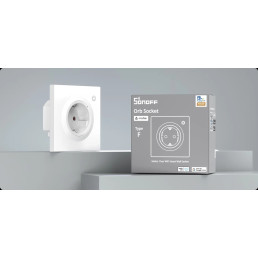 Išmanusis sieninis lizdas WS01TPF-E, Wi-Fi, Matter, 16A, F tipo, SONOFF