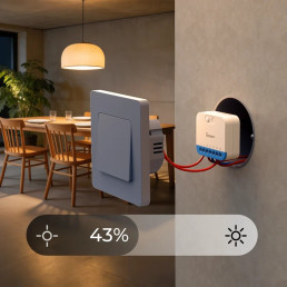 Išmanus sieninis šviesos reguliatorius MINI-ZBDIM, Zigbee, 0-100% ryškumo reguliavimas, su energijos matavimu, SONOFF