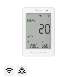 Išmanusis oro kokybės matuoklis AirGuard PM2.5, Wi-Fi, su LCD ekranu, SAWF-07P, SONOFF