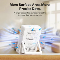 Išmanusis oro kokybės matuoklis AirGuard PM2.5, Wi-Fi, su LCD ekranu, SAWF-07P, SONOFF