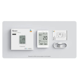 Išmanusis oro kokybės matuoklis AirGuard PM2.5, Wi-Fi, su LCD ekranu, SAWF-07P, SONOFF
