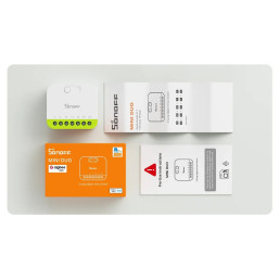 Išmanusis sieninis jungiklis MINI-ZB2GS, Zigbee, 2 kanalų, SONOFF