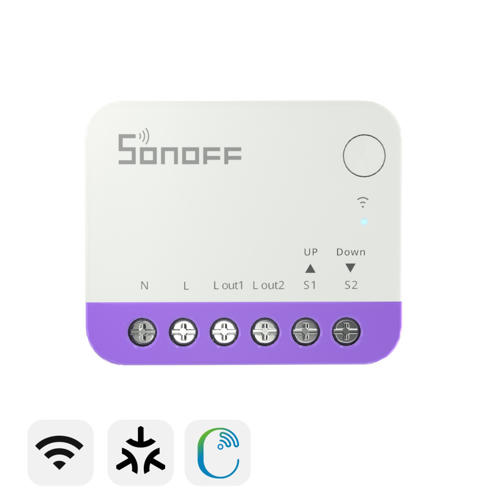 Išmanusis roletų / žaliuzių jungiklis MINI-RBS, Matter over Wi-Fi, procentinis valdymas, SONOFF