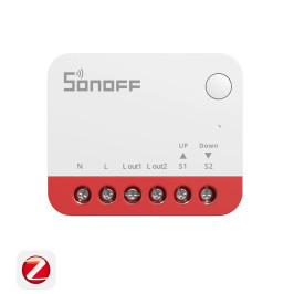 Išmanusis roletų / žaliuzių jungiklis MINI-ZBRBS, Zigbee, procentinis valdymas, SONOFF