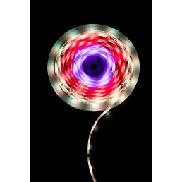 LED juostos rinkinys su maitinimo šaltiniu ir valdikliu, 5m, 30LED/ m, 7.2W/ m, 12Vdc, RGB IC skaitmeninė, IP65, TUYA Wi...