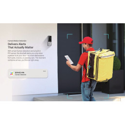 Bevielis lauko durų skambutis Wi-Fi 6 2.4GHz, 5MP, įkraunamas 9600 mAh