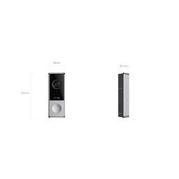 Bevielis lauko durų skambutis Wi-Fi 6 2.4GHz, 5MP, įkraunamas 9600 mAh