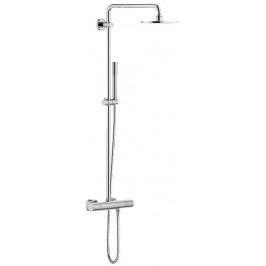 Rainshower System dušo sistema su dušo termostatu (stacionari galva Ø210 alkūnė 450mm rankinis dušas) EcoJoy