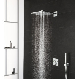 Potinkinė termostatinė dušo sistema Rainshower 310 Smart Active Cube 2-jų srovių centrinis dušas chromas