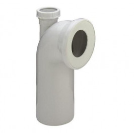 WC pajungimo alkūnė 90* su 50 mm pajungimo atšaka 100x230x50