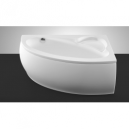 Akmens masės vonia Vispool Piccola 1540x950 mm kairinė balta