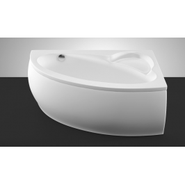 Akmens masės vonia Vispool Piccola 1540x950 mm kairinė balta