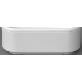 Akmens masės vonios Londra 1700x765 mm U formos uždanga balta