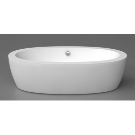 Akmens masės vonia FESTA 2040x1100 mm su panele balta
