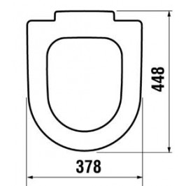 Unitazo dangtis CUBITO / MIO WC  antibakterinis Slow Close chromuoti lankstai