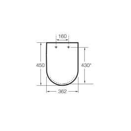 *Unitazo sėdynė su dangčiu MERIDIAN  su Softclose mechanizmu (keitėsi į A8012A200B)