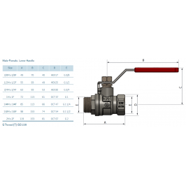 SENA ventilis 1/2" v/i ilga rankena (150603)