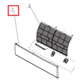 Priekinė panelė Gree U-Crown 25 kW ir 35 kW vidinės dalies 20022393