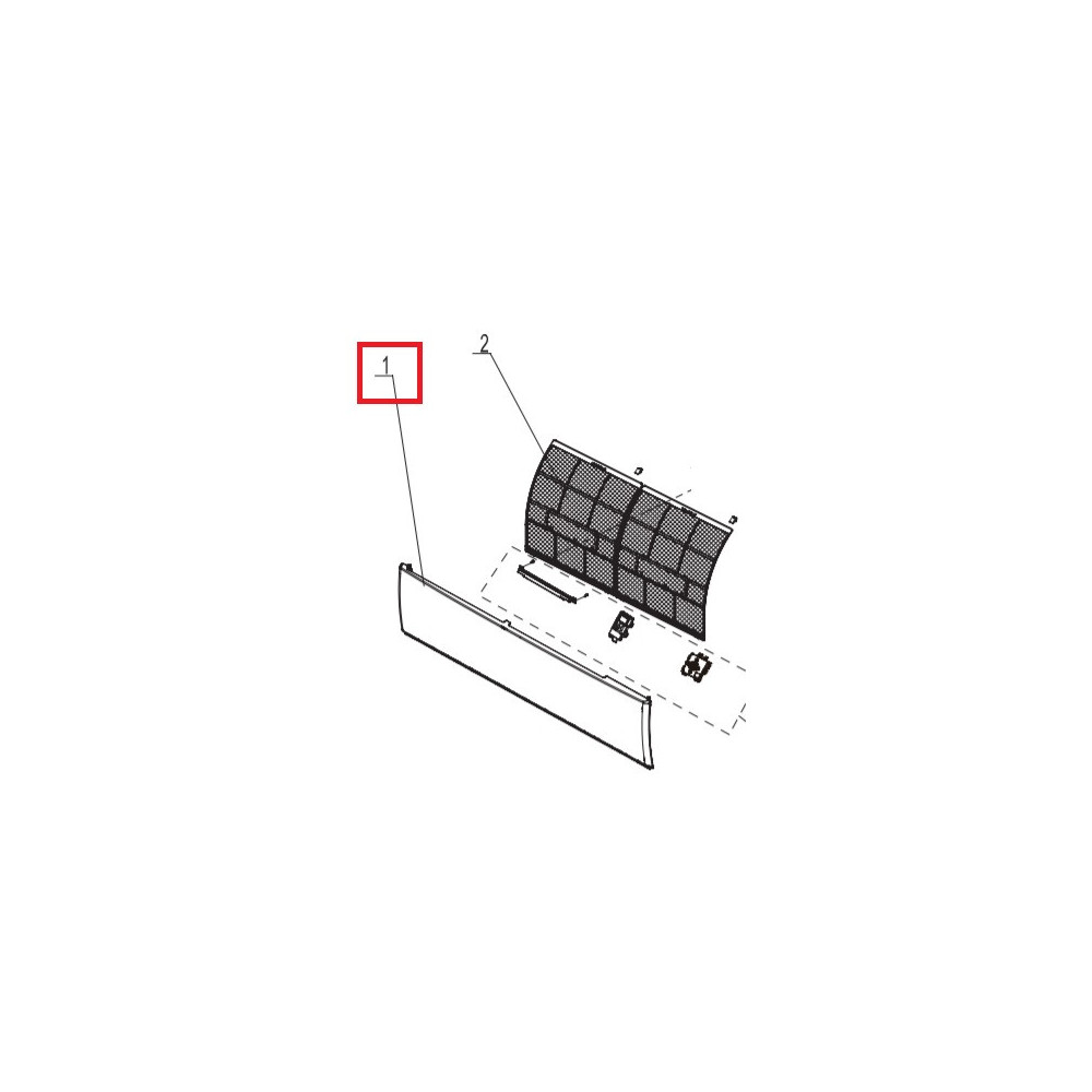 Priekinė panelė Gree U-Crown 50 kW vidinei daliai 2002240902