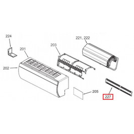 Vidinės dalies filtras 4301V097 Toshiba oro kondicionieriams