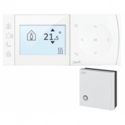 Progr. patalpos termost. TPOneS+DBR 220 V su radijo bangų d. perdavimu ir Wifi