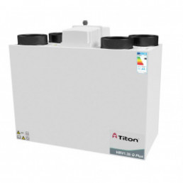 Rekuperatorius TITON HRV1.35 Q Plus BE Aura Enthalpy kairinis 217m3/h@100Pa