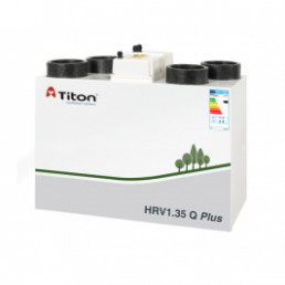 Rekuperatorius TITON HRV1.35 Q Plus BE Aura Enthalpy dešininis 217m3/h@100Pa