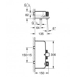 Grohtherm SmartControl termostatinis vonios maišytuvas