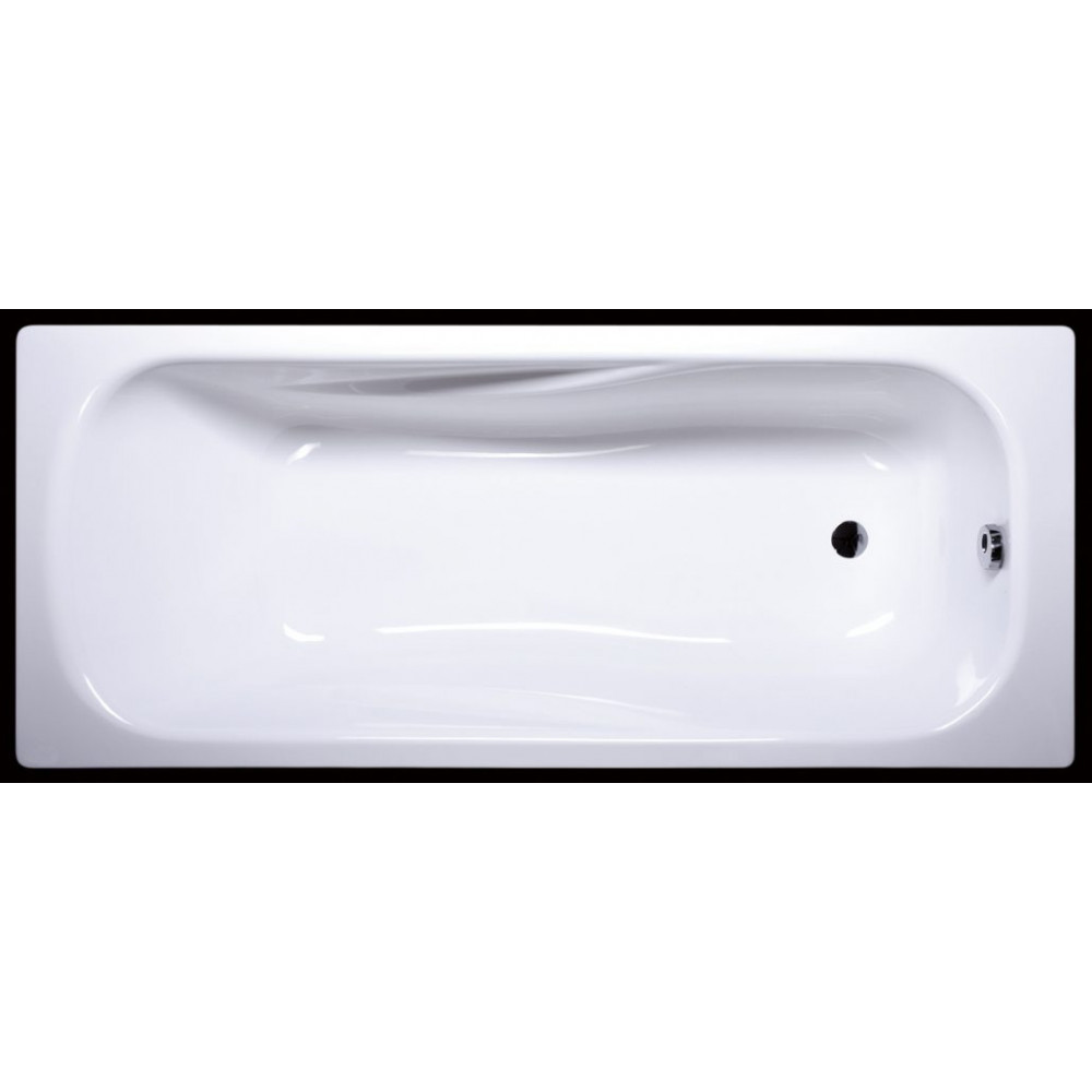 Akmens masės vonia Classica 1800x750 mm su skylėm maišytuvui balta