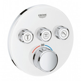 Virštinkinė termostatinio maišytuvo dalis Grohe Grohtherm SmartControl 3 valdikliai baltas