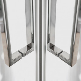 Atveriamos dušo durys ECD01N/1000 skaidrus stiklas brillant profilis
