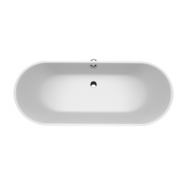 Akmens masės vonia Vispool SELENE 1610x660 mm balta be perlajos